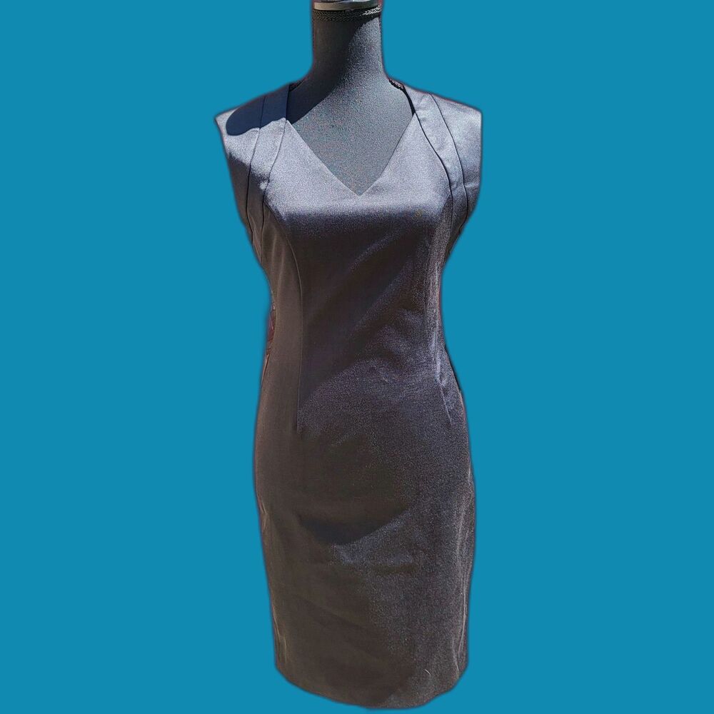 Zara Basic Black Pencil Midi Dress  SIZE M      NWT